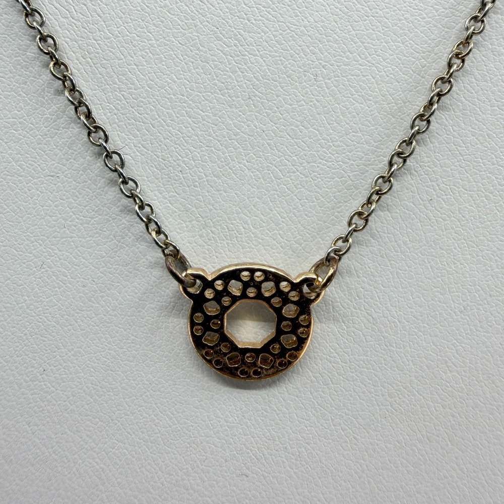 Delicate Hexagon Geometric Pendant Necklace Gold Tone Minimalist Boho Chic Gift